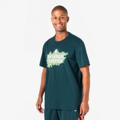 Koszulka do koszykówki unisex Tarmak NBA Celtics 900. Niebieskie bluzki KIPSTA, xl, bez wzorów, z materiału, sportowe, bez kołnierzyka, bez ramiączek. Za 79.99 zł.