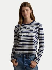 Polo Ralph Lauren Bluzka 211B17804001 Granatowy Regular Fit. Niebieskie bluzki Polo Ralph Lauren, xl, bez wzorów, z bawełny, bez kołnierzyka, bez ramiączek. Za 549.99 zł.