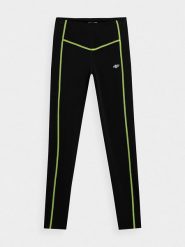 4F Legginsy sportowe w kolorze czarnym rozmiar: XS. Czarne legginsy 4f, xs, bez wzorów, outdoorowe. Za 48.39 zł.