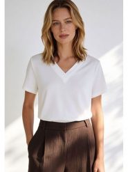 More & More Koszulka w kolorze białym rozmiar: 34. Białe bluzki More & More, bez wzorów, bez kołnierzyka, bez ramiączek. Za 149.95 zł.