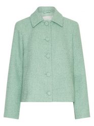 MOSS COPENHAGEN Kurtka koszulowa "Aiste Abriella" w kolorze zielonym rozmiar: S/M. Zielone kurtki Moss Copenhagen, m, bez wzorów, bez kaptura. Za 217.99 zł.