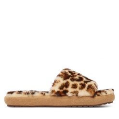 Kapcie EMU Australia. Brązowe obuwie domowe EMU Australia, bez wzorów, bez zapięcia. Za 299.99 zł.