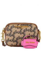 Juicy Couture Torebka BIJXT8657WVP Brązowy. Brązowe listonoszki Juicy Couture, bez wzorów, z tworzywa sztucznego, bez dodatków. Za 229.99 zł.