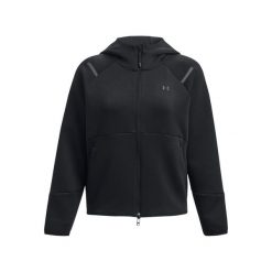 Damska bluza dresowa zapinana na zamek Under Armour Unstoppable Fleece. Czarne bluzy Under Armour, l, bez wzorów, z bawełny, z kapturem. Za 533.25 zł.