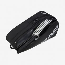 Torba na rakiety do tenisa Tour L BKWH. Czarne torby na ramię Head, bez wzorów, z materiału, retro, na ramię, bez dodatków. Za 387.00 zł.