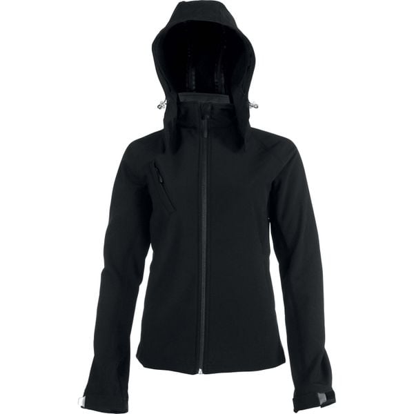 Kurtka damska Kariban Softshell À Capuche Amovible. Czarne kurtki sportowe KARIBAN, bez wzorów, z softshellu, bez kaptura. Za 283.00 zł.