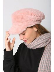Lucky Bees Czapka w kolorze jasnoróżowym rozmiar: onesize. Różowe czapki Lucky Bees, bez wzorów, z futra. Za 91.77 zł.