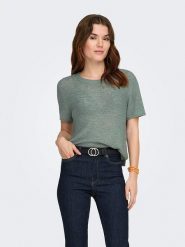 ONLY Sweter w kolorze khaki rozmiar: XS. Brązowe swetry Only, xs, bez wzorów, ze splotem, bez ramiączek. Za 57.20 zł.