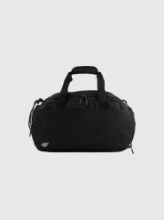 Torba treningowa na siłownię z kieszenią na buty unisex czarna 4F ONE-SIZE. Czarne torby na ramię 4f, bez wzorów, z materiału, na ramię, bez dodatków. Za 149.99 zł.