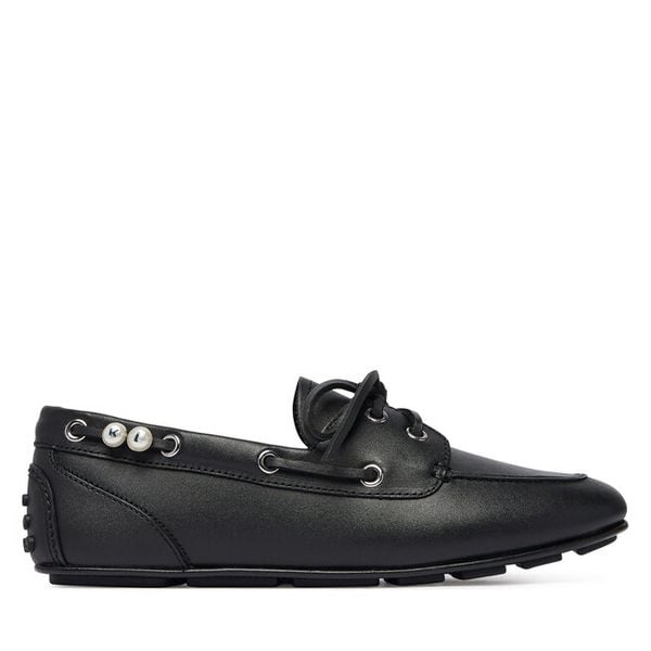 Baleriny KARL LAGERFELD. Czarne baleriny KARL LAGERFELD, bez wzorów, bez obcasa. Za 879.99 zł.