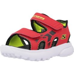 Sandały SKECHERS RAZOR SPLASH Czerwony. Czerwone sandały Skechers, bez wzorów, z syntetyku, sportowe, bez obcasa, bez zapięcia. Za 137.99 zł.