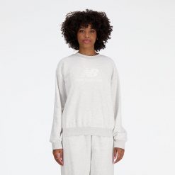 Bluza damska New Balance WT41503AHH – szara. Szare bluzy New Balance, xl, bez wzorów, z bawełny, bez kaptura. Za 229.99 zł.