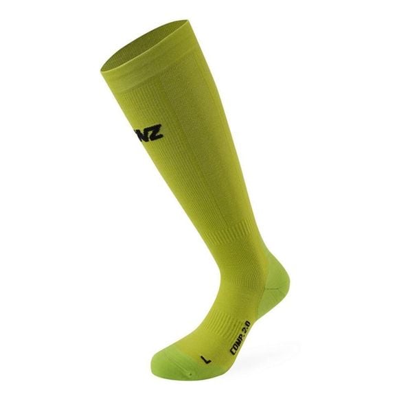 Skarpety kompresyjne Lenz 2.0 Merino. Zielone skarpety LENZ, bez wzorów. Za 174.55 zł.
