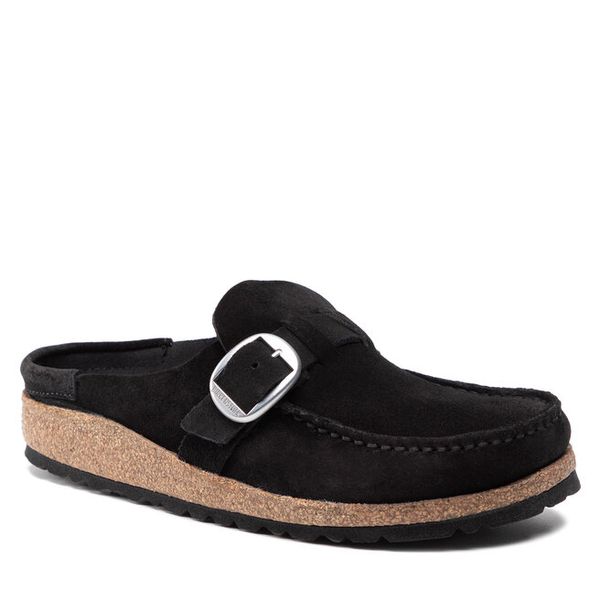 Klapki Birkenstock. Brązowe klapki Birkenstock, bez wzorów, bez obcasa. Za 674.99 zł.
