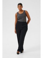 KAFFE curve Spodnie w kolorze czarnym rozmiar: 44. Czarne spodnie materiałowe KAFFE curve, bez wzorów, z materiału, z podwyższonym stanem. Za 208.99 zł.