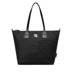 Torebka KARL LAGERFELD. Czarne shopper KARL LAGERFELD, bez wzorów, bez dodatków. Za 619.99 zł.