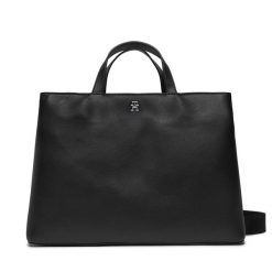 Torebka Tommy Hilfiger. Czarne shopper TOMMY HILFIGER, bez wzorów, bez dodatków. Za 459.99 zł.
