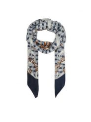 Guess Chusta AW5412 POL03 Szary. Szare rękawiczki Guess, z aplikacjami, z materiału. Za 199.99 zł.