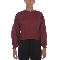 Bluza Z Balonowymi Rękawami Deha Czerwona Damskie. Czerwone bluzy Deha, l, bez wzorów, z bawełny, bez kaptura. Za 267.99 zł.