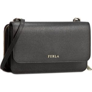 Torebka FURLA - Riva 801551 E EL40 B30 Onyx. Czarne listonoszki Furla, bez wzorów, ze skóry, na ramię, bez dodatków. W wyprzedaży za 569.00 zł.