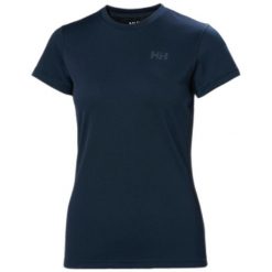 Koszulka damska Helly Hansen HH Lifa Active Solen. Niebieskie bluzki Helly Hansen, bez wzorów, z tkaniny, sportowe, bez kołnierzyka, bez ramiączek. Za 256.00 zł.