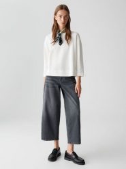 OPUS Bluza "Gelix" w kolorze białym rozmiar: 38. Białe bluzy Opus, bez wzorów, z bawełny, bez kaptura. Za 104.99 zł.