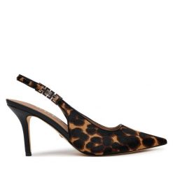 Szpilki Guess. Brązowe szpilki Guess, z aplikacjami, bez obcasa, na szpilce, bez zapięcia. Za 469.99 zł.
