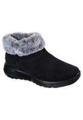 Buty do chodzenia damskie Skechers ON The GO Joy Savvy. Czarne trekkingi Skechers, z materiału, za kostkę, trekkingowe. Za 249.99 zł.