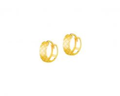 Złote kolczyki - koła, 11.5 mm. Żółte kolczyki Apart, złote. Za 629.00 zł.