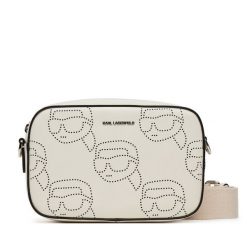 Torebka KARL LAGERFELD. Białe listonoszki KARL LAGERFELD, bez wzorów, bez dodatków. Za 559.99 zł.