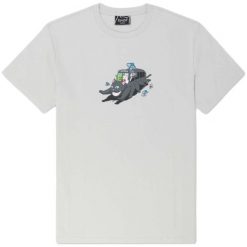 Koszulka Rip n Dip All the Smoke czarna. Białe bluzki RIPNDIP, bez wzorów, sportowe, bez kołnierzyka, bez ramiączek. Za 232.65 zł.