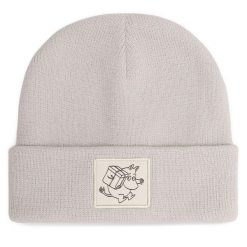 Czapka Moomin. Szare czapki Moomin, bez wzorów. Za 27.99 zł.