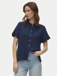 Vero Moda Koszula Alice 10342668 Granatowy Regular Fit. Niebieskie koszule Vero Moda, xl, bez wzorów, z wiskozy, bez kołnierzyka, bez ramiączek. Za 99.99 zł.