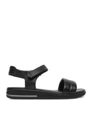 Lasocki Sandały CEO-WI23-MALTA-02 Czarny. Czarne sandały Lasocki, bez wzorów, ze skóry, bez obcasa, na płaskiej podeszwie, bez zapięcia. Za 159.99 zł.