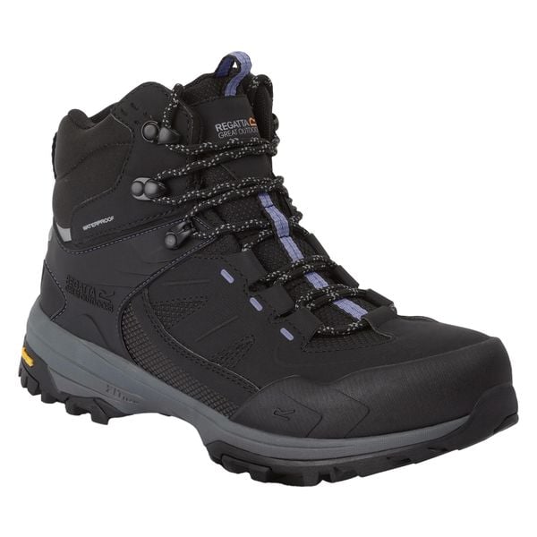 Damskie Buty Do Chodzenia Regen. Czarne trekkingi Regatta, z gumy, trekkingowe. Za 522.99 zł.