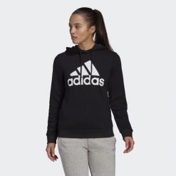 Bluza z Kapturem Loungewear Essentials Logo Rozmiar XS Czarny - GL0653. Białe bluzy Adidas, xs, bez wzorów, z bawełny, z kapturem. Za 194.99 zł.