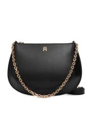 Tommy Hilfiger Torebka Th Glam Conv Med Crossover AW0AW18143 Czarny. Czarne torebki klasyczne TOMMY HILFIGER, bez wzorów, ze skóry, bez dodatków. Za 649.99 zł.