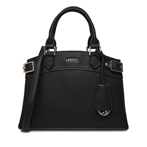 Torebka Lasocki. Czarne torebki klasyczne Lasocki, bez wzorów, bez dodatków. Za 189.99 zł.