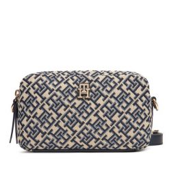 Torebka Tommy Hilfiger. Niebieskie listonoszki TOMMY HILFIGER, bez wzorów, bez dodatków. Za 519.99 zł.