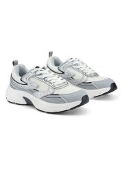Inselhauptstadt Sneakersy w kolorze szaro-białym rozmiar: 39. Białe trampki Inselhauptstadt, bez wzorów, z materiału, bez zapięcia. Za 148.61 zł.