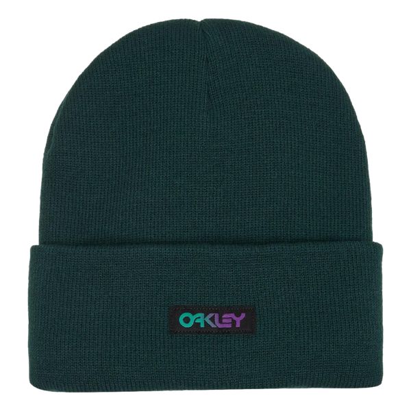 Czapka zimowa damska Oakley B1B Gradient Patch Beanie. Zielone czapki Oakley, bez wzorów, z dzianiny. Za 65.99 zł.