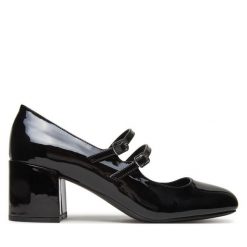 Półbuty Call It Spring. Czarne czółenka Call it Spring, bez wzorów, bez obcasa, na obcasie, bez zapięcia. Za 219.99 zł.