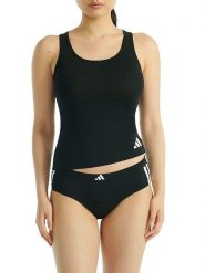 Adidas Top w kolorze czarnym rozmiar: XL. Czarne topy Adidas, xl, bez wzorów, bez kołnierzyka, bez ramiączek. Za 65.23 zł.