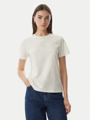 Calvin Klein Jeans T-Shirt SS 20s LV044G200G Kremowy Regular Fit. Białe t-shirty Calvin Klein Jeans, s, bez wzorów, z bawełny, bez kołnierzyka, bez ramiączek. Za 209.99 zł.