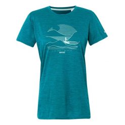 Koszulka Damska Fingal IX Live Free Be Wild Marl. Czerwone bluzki Regatta, bez wzorów, sportowe, bez kołnierzyka, bez ramiączek. Za 75.99 zł.