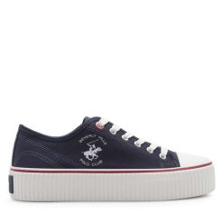 Trampki Beverly Hills Polo Club. Niebieskie trampki Beverly Hills Polo Club, bez wzorów, bez zapięcia. Za 129.99 zł.