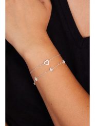 Lodie Silver Srebrna bransoletka z cyrkoniami rozmiar: onesize. Szare bransoletki Lodie Silver, z cyrkonią, srebrne. Za 140.86 zł.