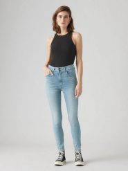 Levi's Dżinsy - Skinny fit - w kolorze błękitnym rozmiar: W31/L28. Niebieskie jeansy Levi's®, l, z aplikacjami, z podwyższonym stanem. Za 141.95 zł.