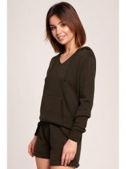 Be Wear Sweter w kolorze khaki rozmiar: L/XL. Brązowe swetry Be Wear, l, bez wzorów, ze splotem, bez ramiączek. Za 74.81 zł.