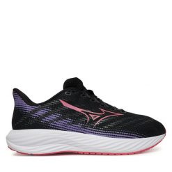 Buty do biegania Mizuno. Czarne obuwie sportowe Mizuno, bez zapięcia, do biegania. Za 199.99 zł.